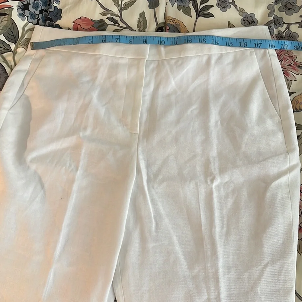 J.Crew Willa full-length flare pant in stretch linen blend BO807